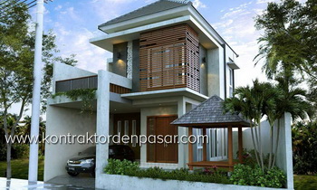 Desain Rumah 130m2 3 Kamar ibu Ninuk di Denpasar