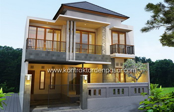 Desain Rumah 225m2 4 Kamar ibu Dayu di Denpasar
